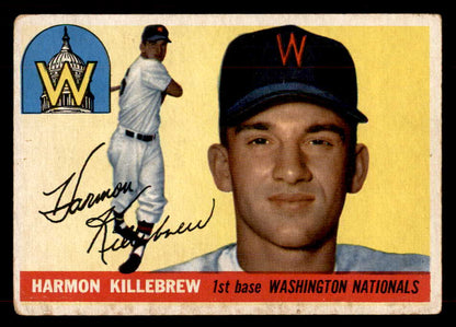 1955 Topps Baseball #124 Harmon Killebrew Senators VG 565935