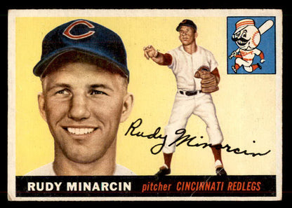 1955 Topps Baseball #174 Rudy Minarcin Reds VG-EX 565941