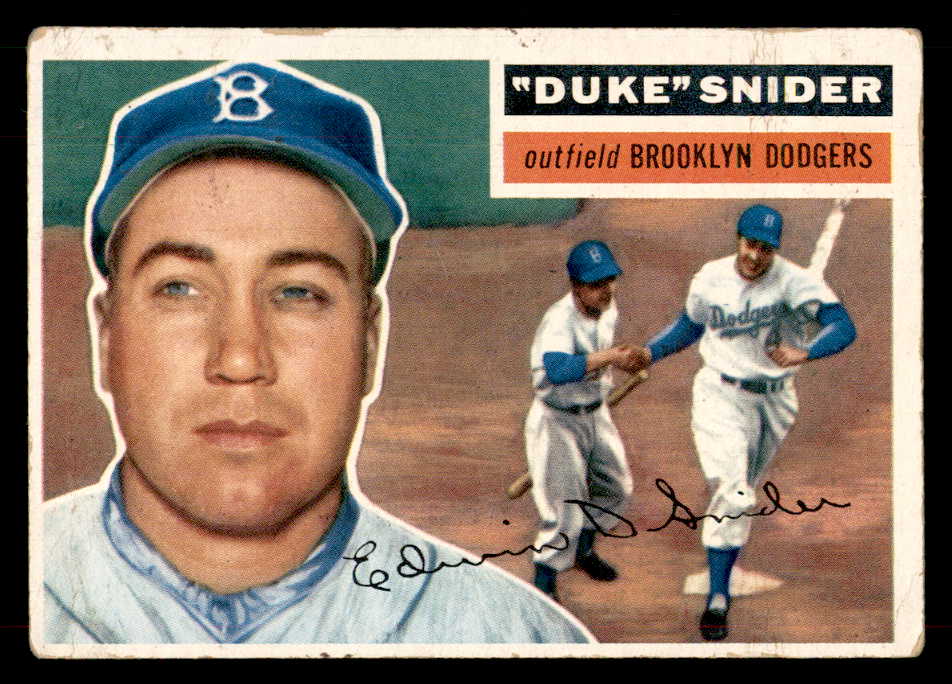 1956 Topps Baseball #150 Duke Snider Dodgers GD-VG White 565943