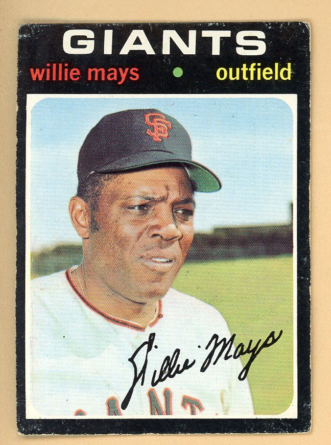 1971 Topps Baseball #600 Willie Mays Giants VG-EX 565950