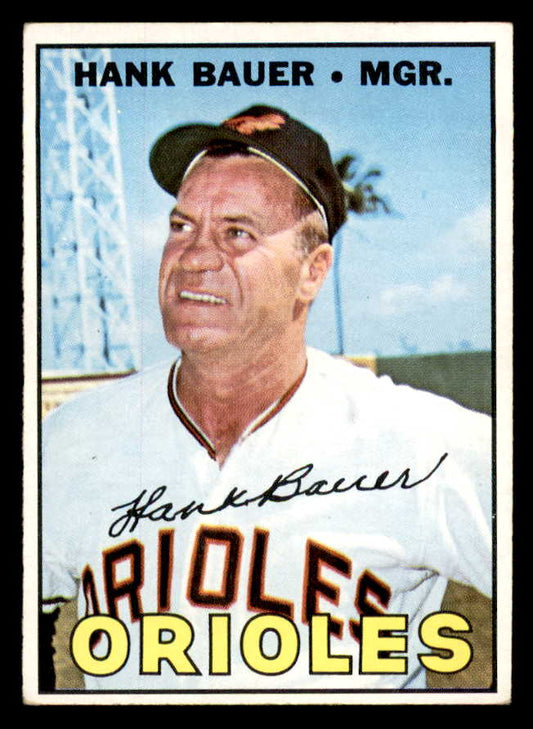 1967 Topps Baseball #534 Hank Bauer Orioles EX 565952
