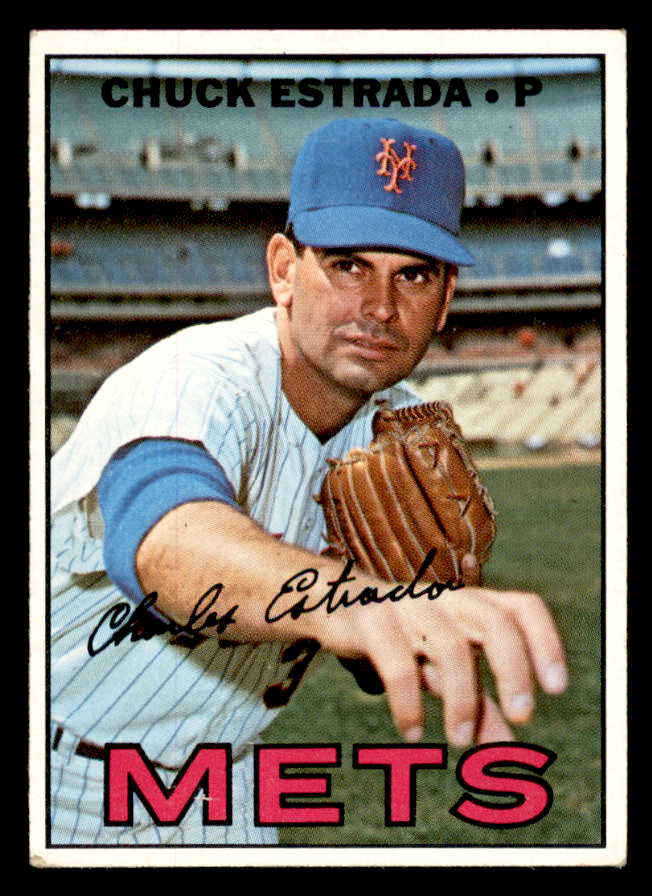 1967 Topps Baseball #537 Chuck Estrada Mets EX 565960