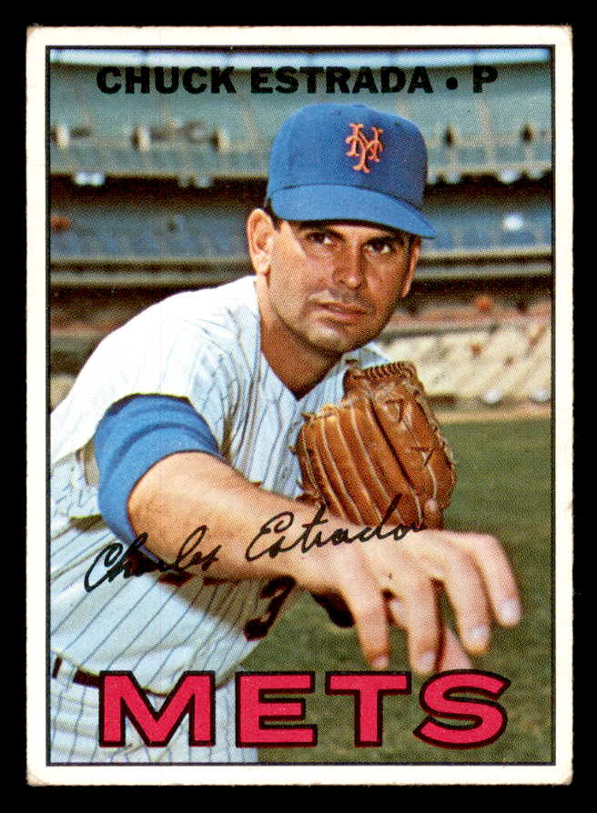 1967 Topps Baseball #537 Chuck Estrada Mets EX 565961