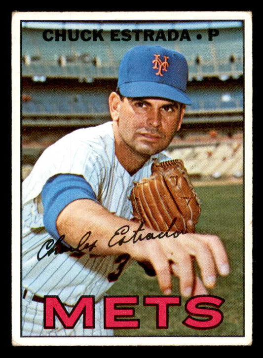 1967 Topps Baseball #537 Chuck Estrada Mets EX 565961