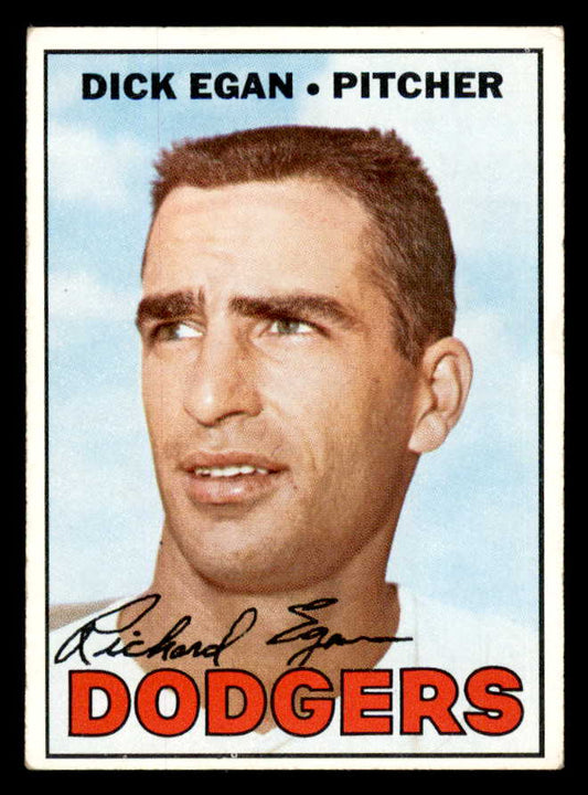 1967 Topps Baseball #539 Dick Egan Dodgers EX 565967