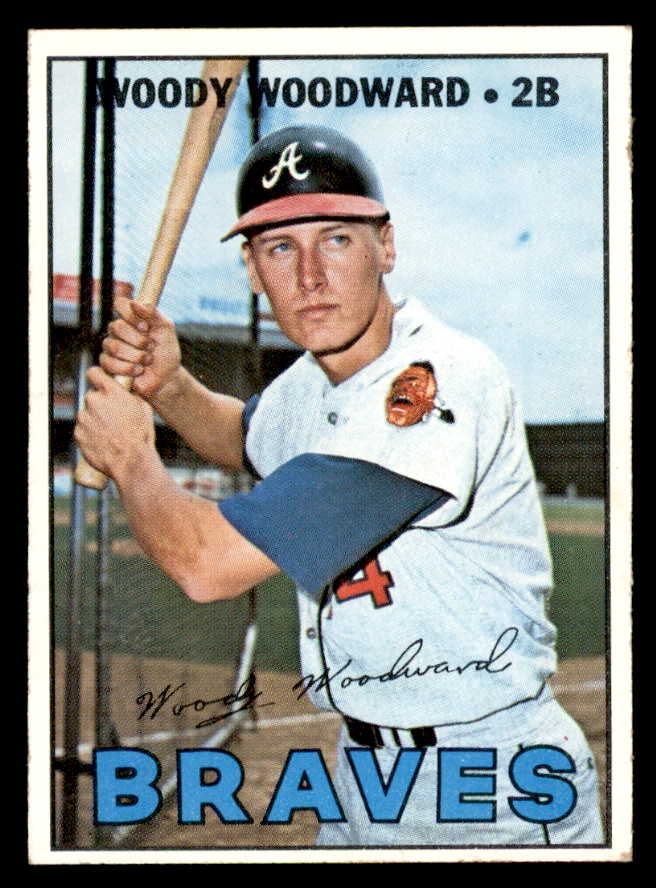 1967 Topps Baseball #546 Woody Woodward Braves EX 565987