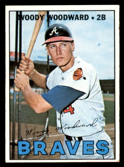 1967 Topps Baseball #546 Woody Woodward Braves EX 565987