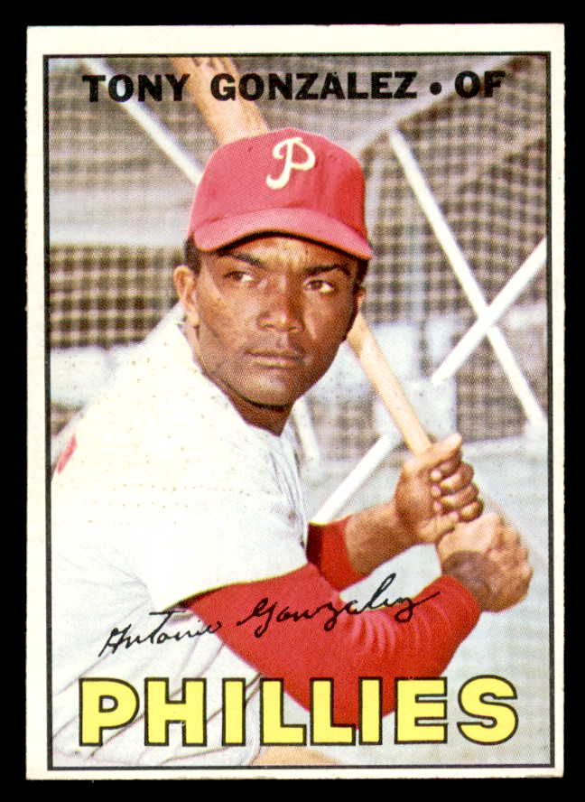1967 Topps Baseball #548 Tony Gonzalez Phillies EX-MT 565992
