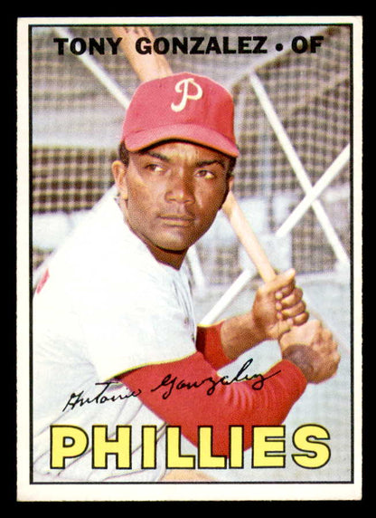 1967 Topps Baseball #548 Tony Gonzalez Phillies EX-MT 565993