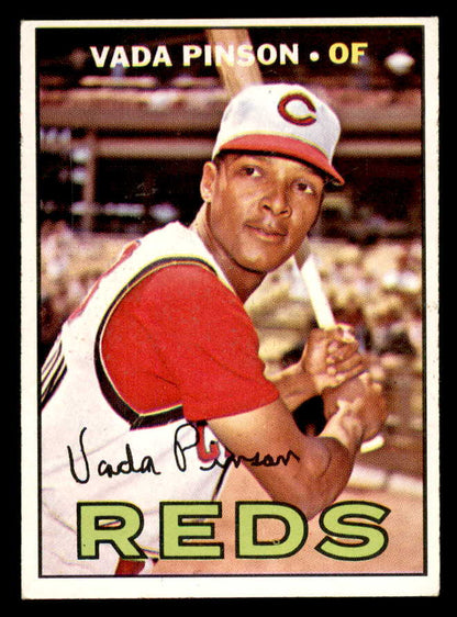 1967 Topps Baseball #550 Vada Pinson Reds EX 565998