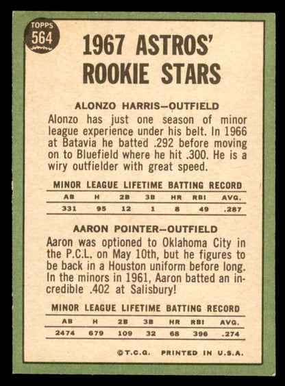 1967 Topps Baseball #564 Alonzo Harris Astros EX-MT 566036