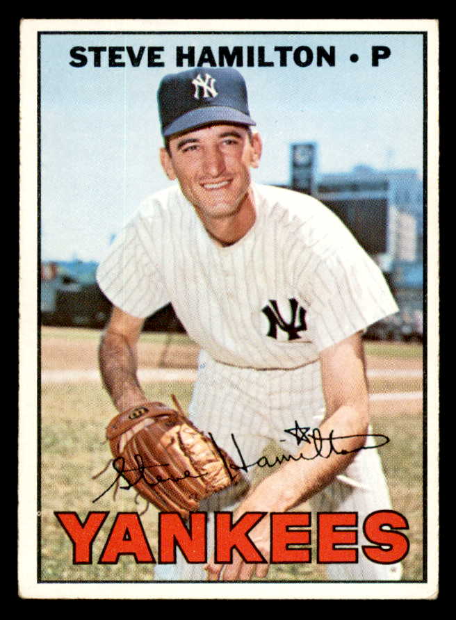 1967 Topps Baseball #567 Steve Hamilton Yankees EX 566046