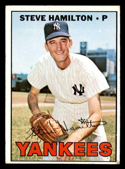 1967 Topps Baseball #567 Steve Hamilton Yankees VG-EX 566047