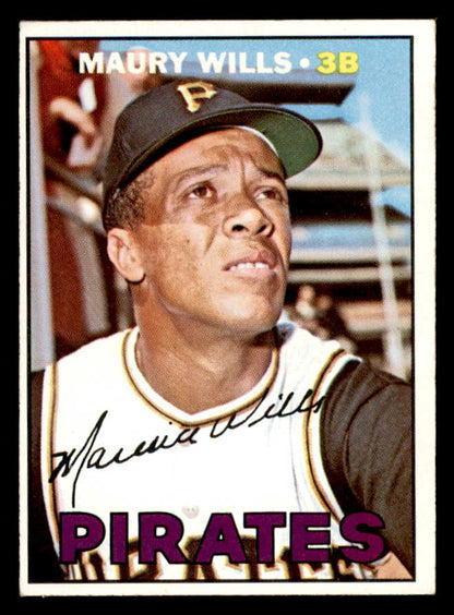 1967 Topps Baseball #570 Maury Wills Pirates EX+/EX-MT 566051
