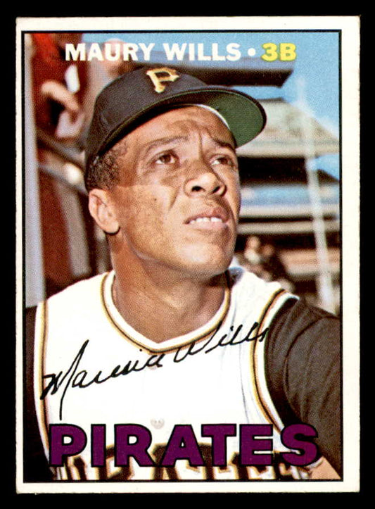 1967 Topps Baseball #570 Maury Wills Pirates EX+/EX-MT 566051