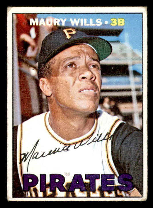 1967 Topps Baseball #570 Maury Wills Pirates VG 566052