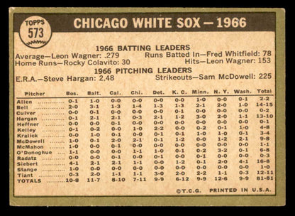 1967 Topps Baseball #573 Chicago White Sox Team VG-EX 566060
