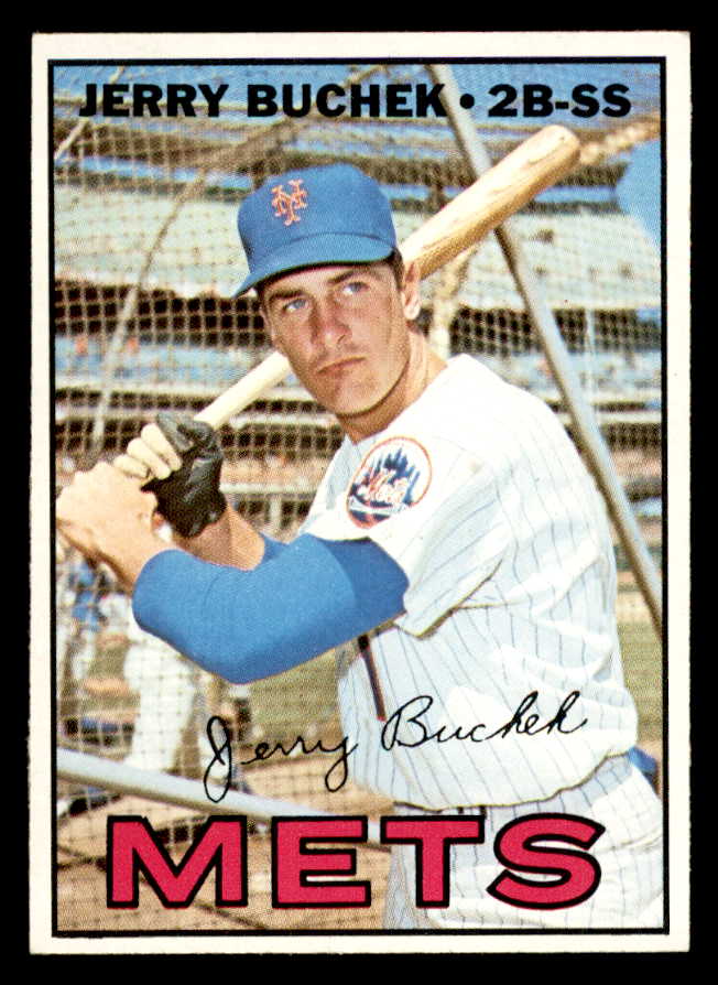 1967 Topps Baseball #574 Jerry Buchek Mets EX-MT 566062