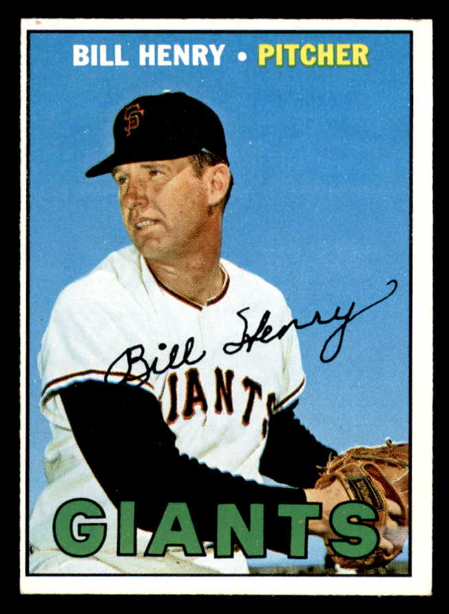 1967 Topps Baseball #579 Bill Henry Giants EX-MT 566076