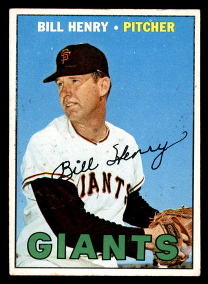 1967 Topps Baseball #579 Bill Henry Giants EX 566077