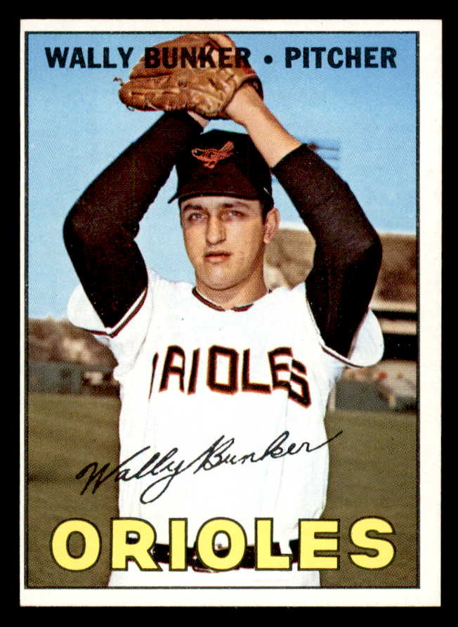 1967 Topps Baseball #585 Wally Bunker Orioles EX-MT 566090