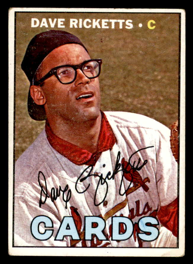 1967 Topps Baseball #589 Dave Ricketts Cardinals VG 566102