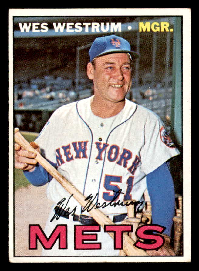 1967 Topps Baseball #593 Wes Westrum Mets VG-EX 566114