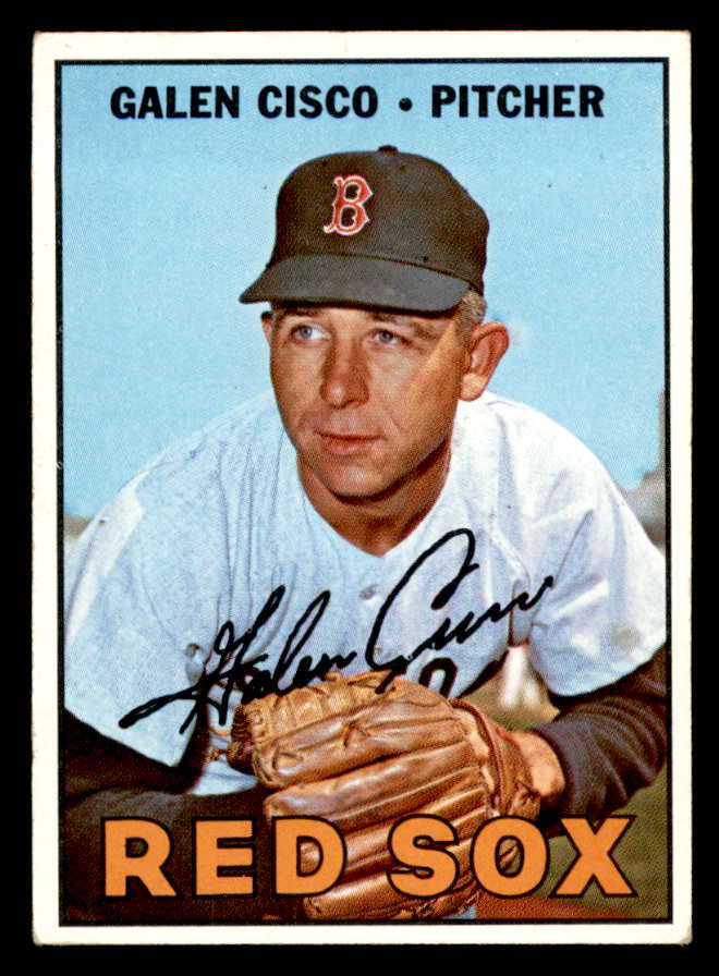 1967 Topps Baseball #596 Galen Cisco Red Sox EX 566121