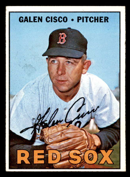 1967 Topps Baseball #596 Galen Cisco Red Sox VG 566123