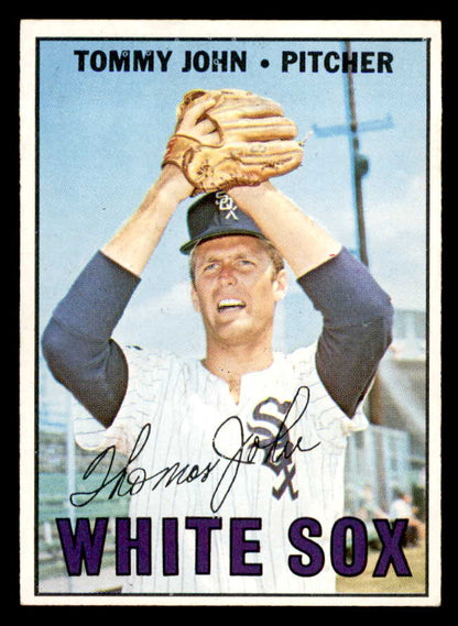 1967 Topps Baseball #609 Tommy John White Sox EX-MT 566158