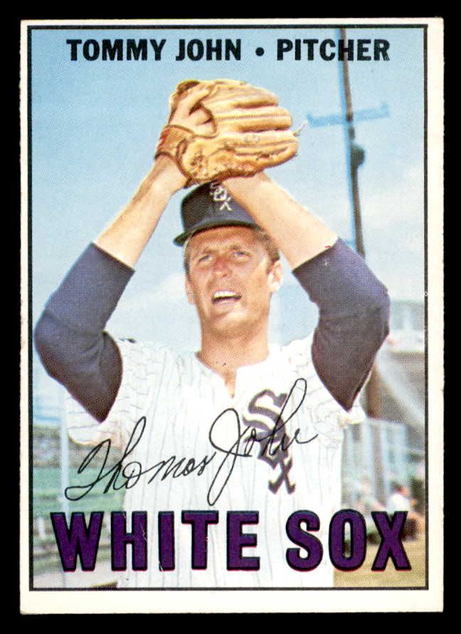 1967 Topps Baseball #609 Tommy John White Sox EX 566159
