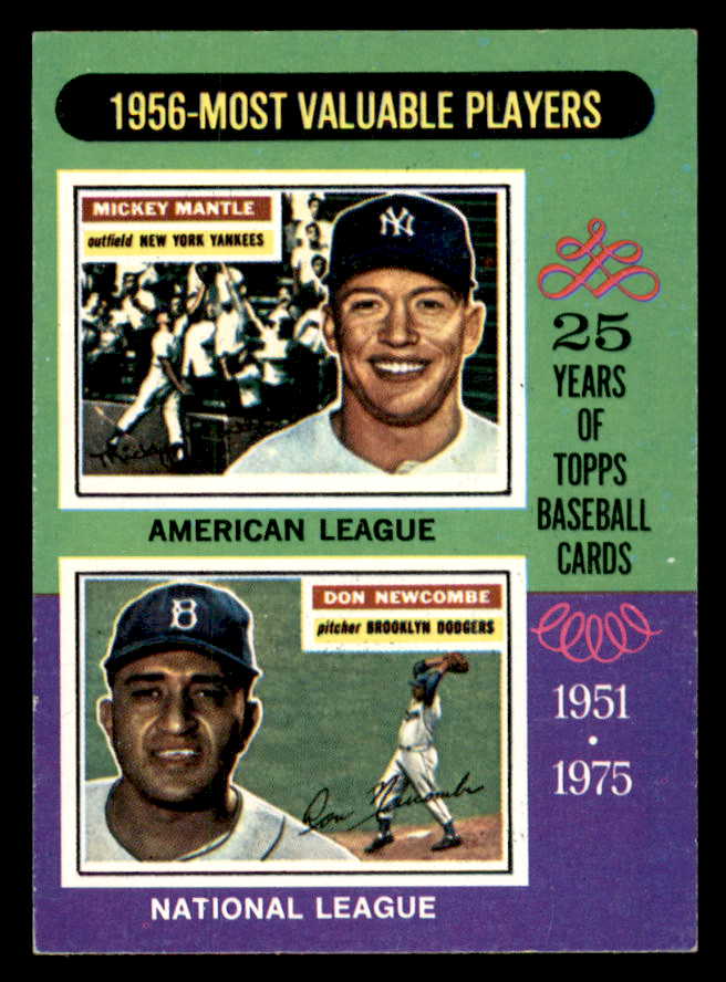 1975 Topps Baseball #194 Mickey Mantle Don Newcombe EX-MT 566175