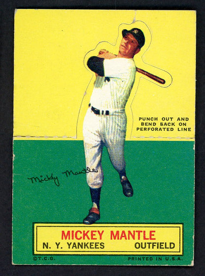1964 Topps Baseball Stand Ups Mickey Mantle Yankees GD-VG 566182