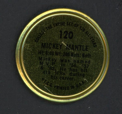 1964 Topps Baseball Coins #120 Mickey Mantle Yankees VG-EX 566193