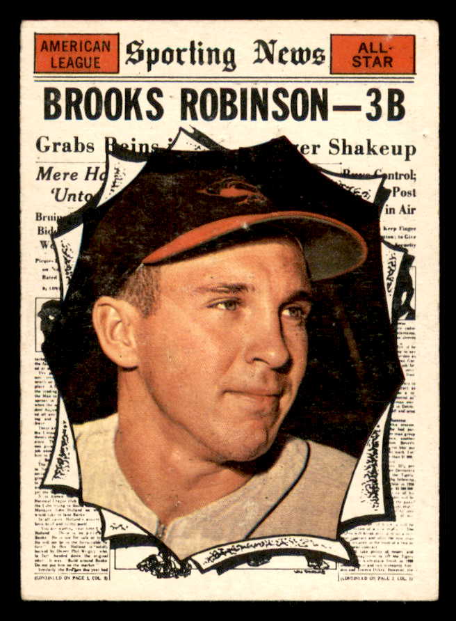 1961 Topps Baseball #572 Brooks Robinson A.S. Orioles VG 566197