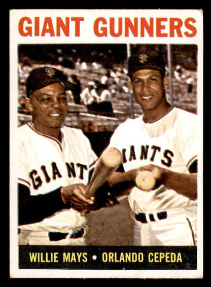1964 Topps Baseball #306 Willie Mays Orlando Cepeda EX 566200