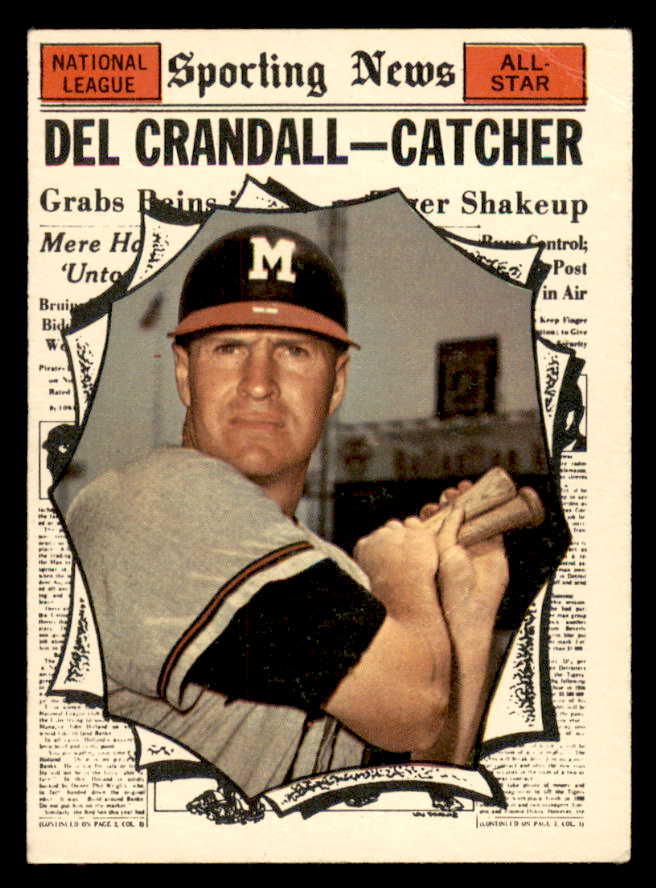 1961 Topps Baseball #583 Del Crandall A.S. Braves VG 566212