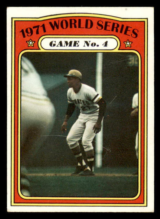 1972 Topps Baseball #226 World Series Game 4 Clemente VG-EX 566215