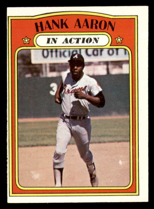 1972 Topps Baseball #300 Hank Aaron IA Braves EX-MT 566219