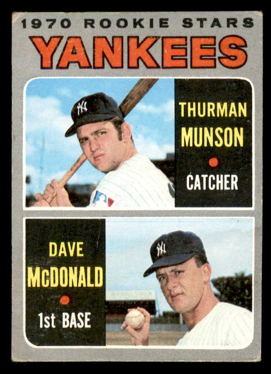 1970 Topps Baseball #189 Thurman Munson Yankees VG-EX 566238