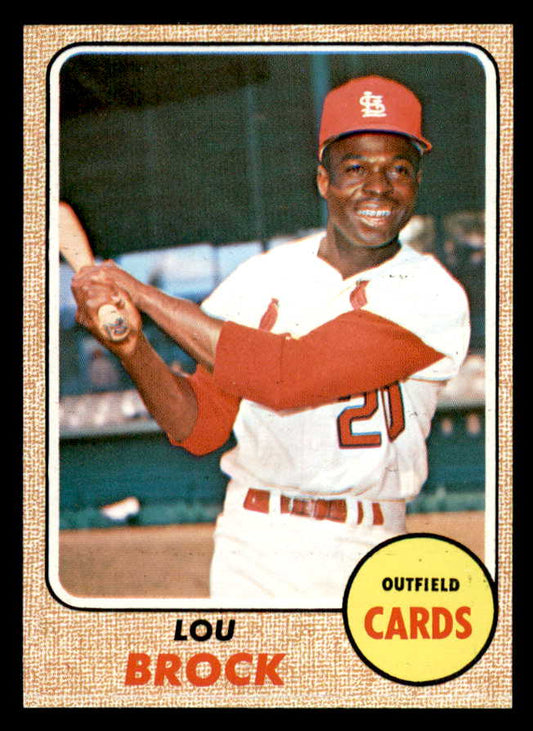 1968 Topps Baseball #520 Lou Brock Cardinals NR-MT 566259