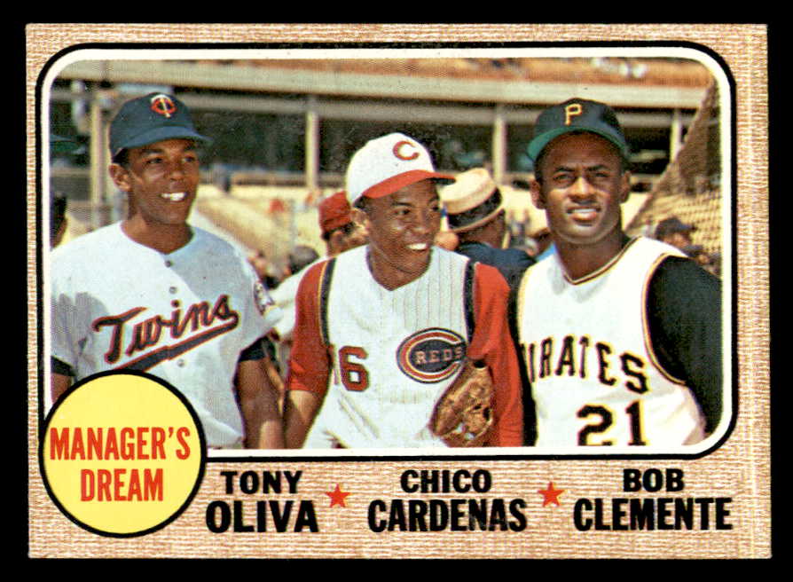 1968 Topps Baseball #480 Roberto Clemente Tony Oliva EX-MT 566265
