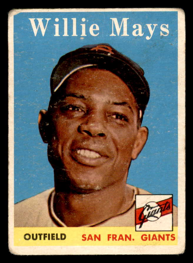 1958 Topps Baseball #5 Willie Mays Giants Good 566279