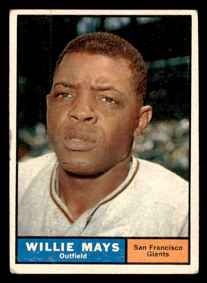 1961 Topps Baseball #150 Willie Mays Giants VG 566281