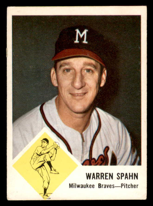 1963 Fleer Baseball #045 Warren Spahn Braves VG-EX 566288