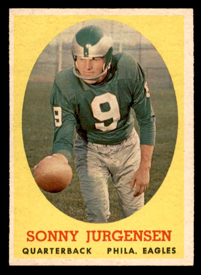 1958 Topps Football #90 Sonny Jurgensen Eagles EX-MT/NR-MT 566289