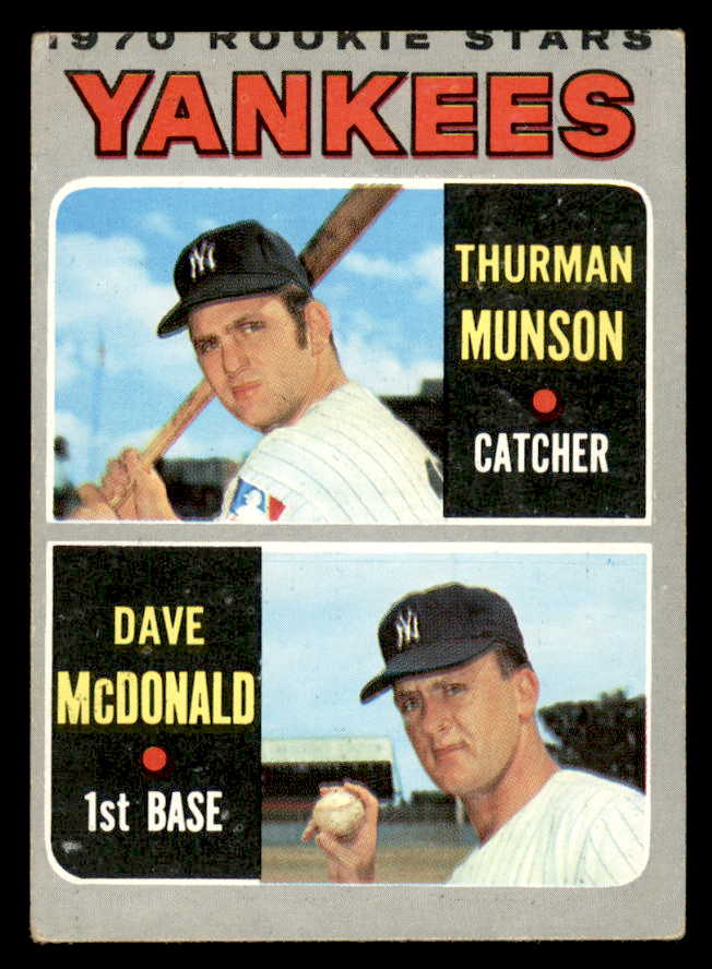 1970 Topps Baseball #189 Thurman Munson Yankees VG 566291