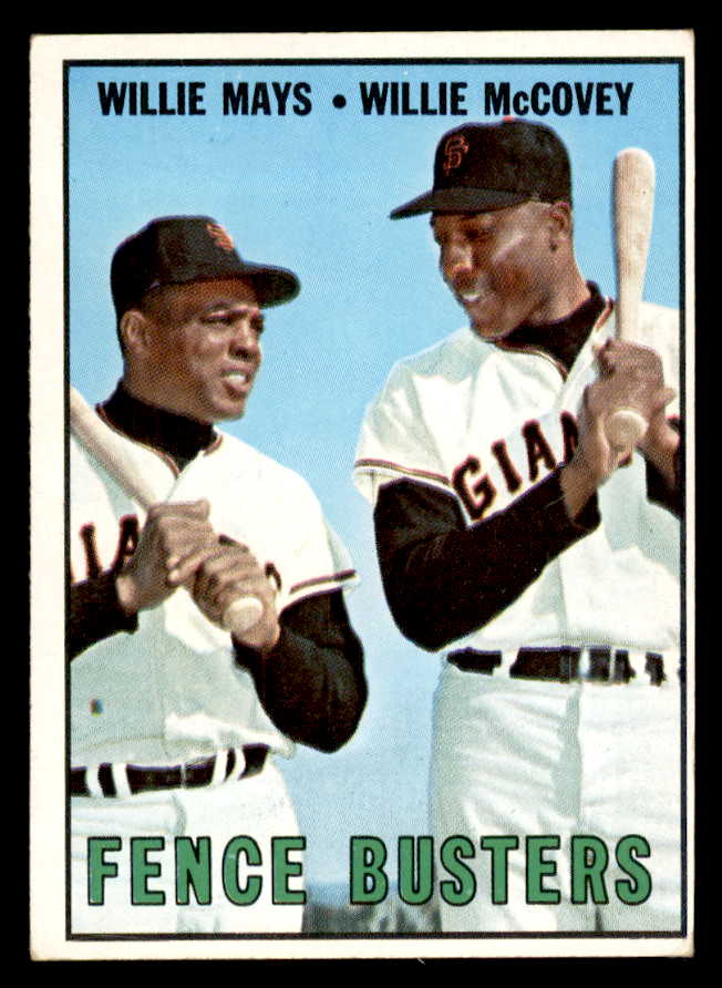 1967 Topps Baseball #423 Willie Mays Willie McCovey VG-EX 566292