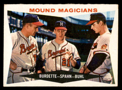 1960 Topps Baseball #230 Warren Spahn Lou Burdette EX 566296