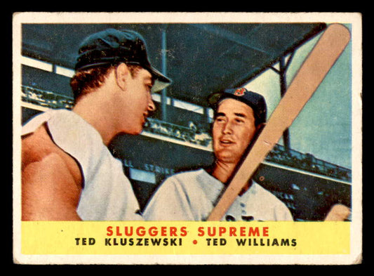1958 Topps Baseball #321 Ted Williams Ted Kluszewski VG-EX 566300
